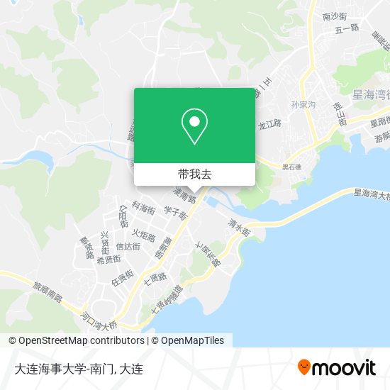 大连海事大学-南门地图