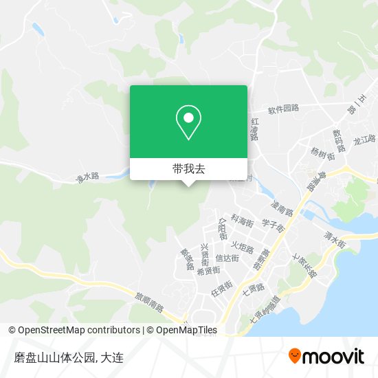 磨盘山山体公园地图