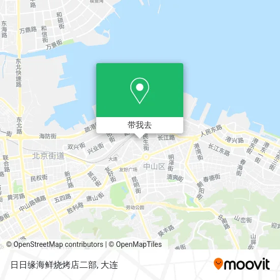 日日缘海鲜烧烤店二部地图