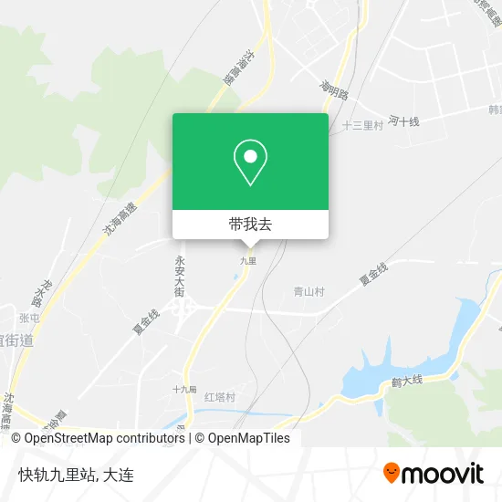 快轨九里站地图