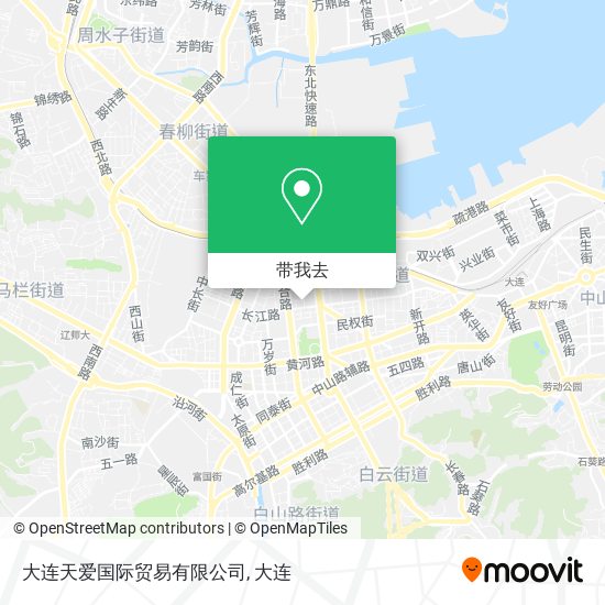 大连天爱国际贸易有限公司地图