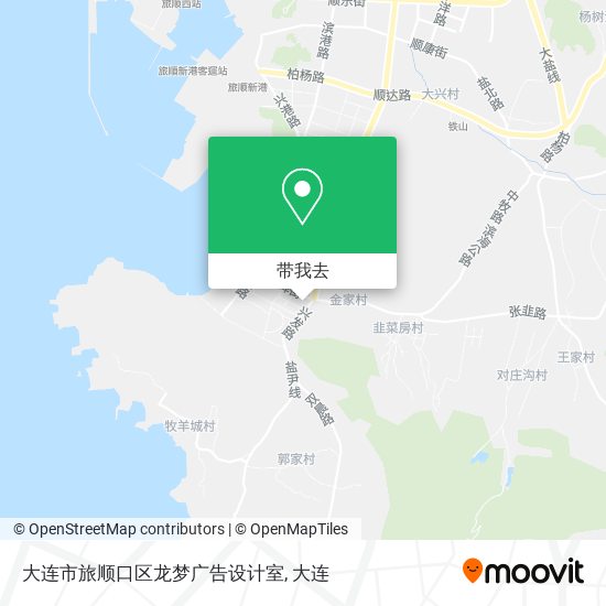 大连市旅顺口区龙梦广告设计室地图