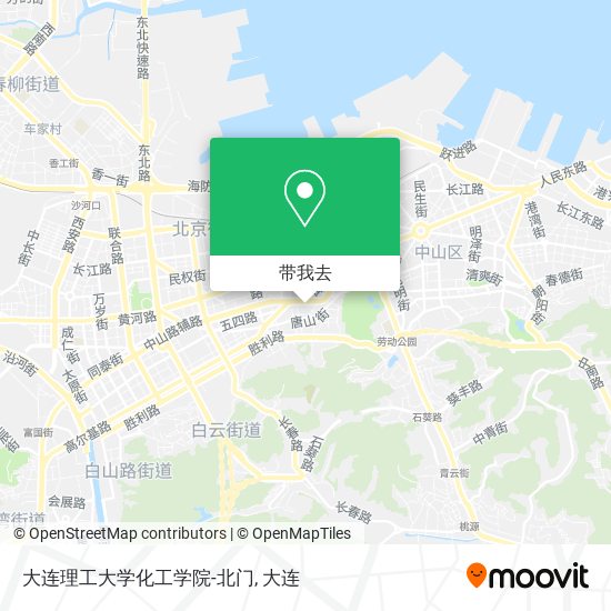 大连理工大学化工学院-北门地图