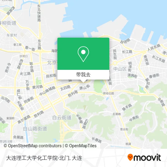 大连理工大学化工学院-北门地图