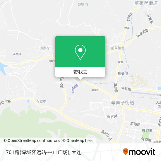 701路(绿城客运站-中山广场)地图