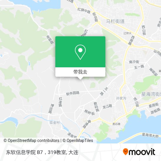 东软信息学院 B7，319教室地图