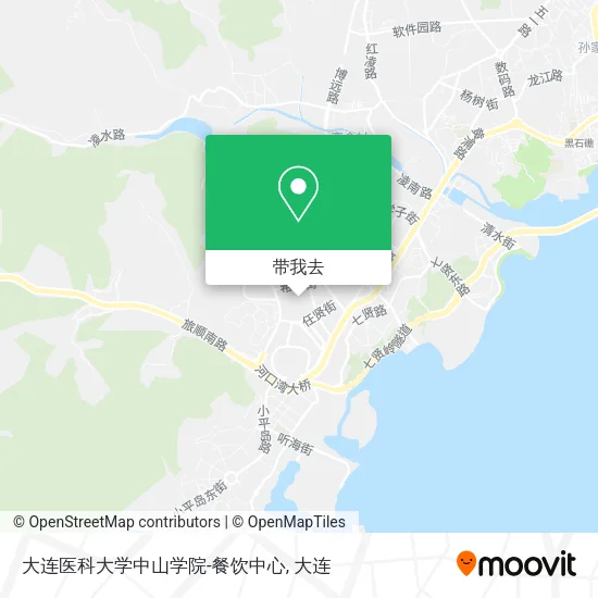 大连医科大学中山学院-餐饮中心地图