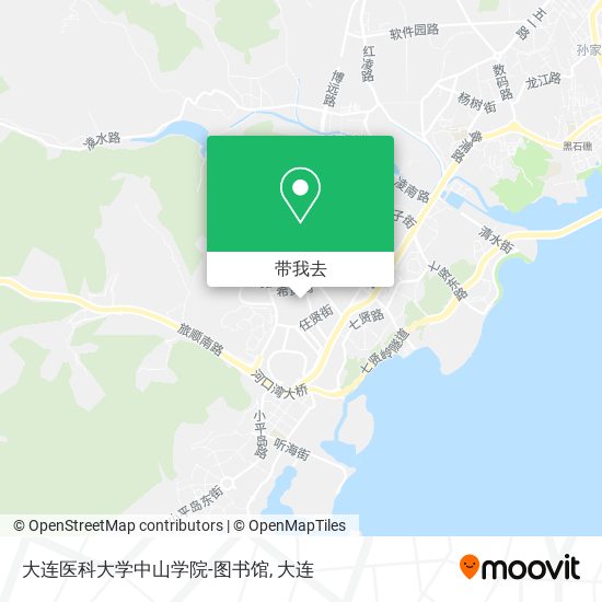 大连医科大学中山学院-图书馆地图