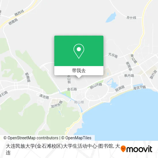 大连民族大学(金石滩校区)大学生活动中心-图书馆地图