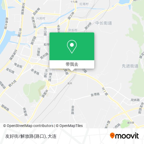 友好街/解放路(路口)地图