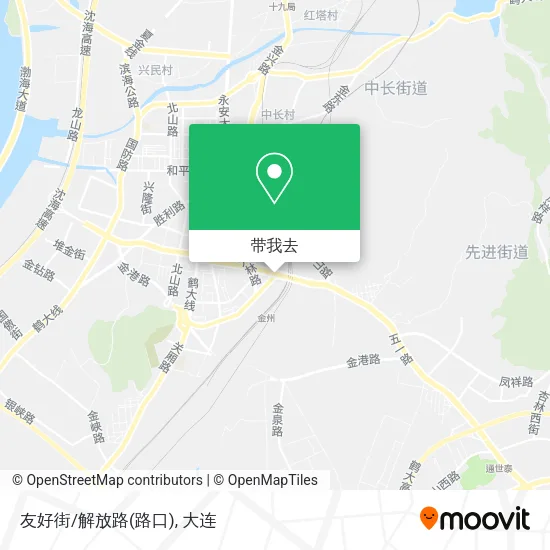 友好街/解放路(路口)地图