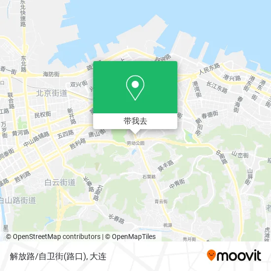 解放路/自卫街(路口)地图