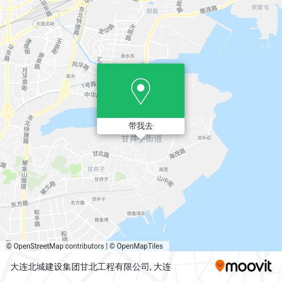 大连北城建设集团甘北工程有限公司地图