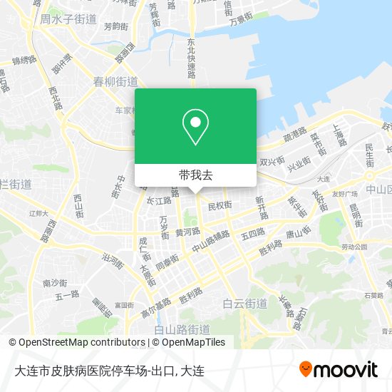 大连市皮肤病医院停车场-出口地图