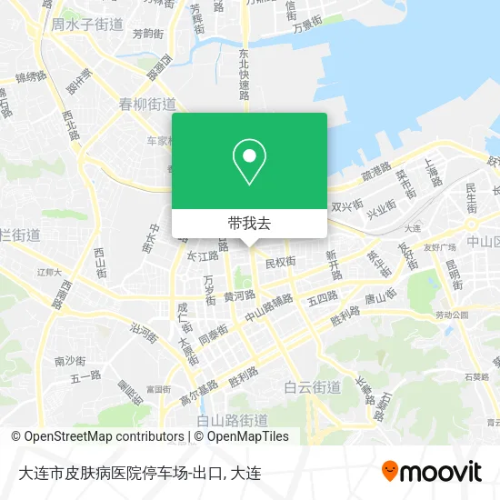 大连市皮肤病医院停车场-出口地图