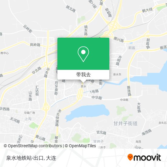 泉水地铁站-出口地图