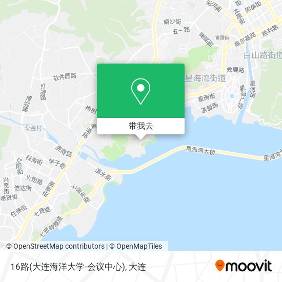 16路(大连海洋大学-会议中心)地图