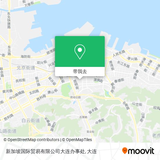 新加坡国际贸易有限公司大连办事处地图