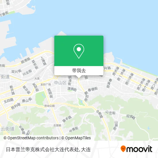 日本普兰帝克株式会社大连代表处地图