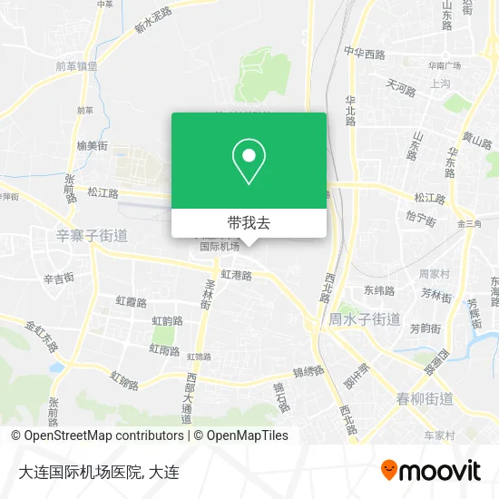 大连国际机场医院地图
