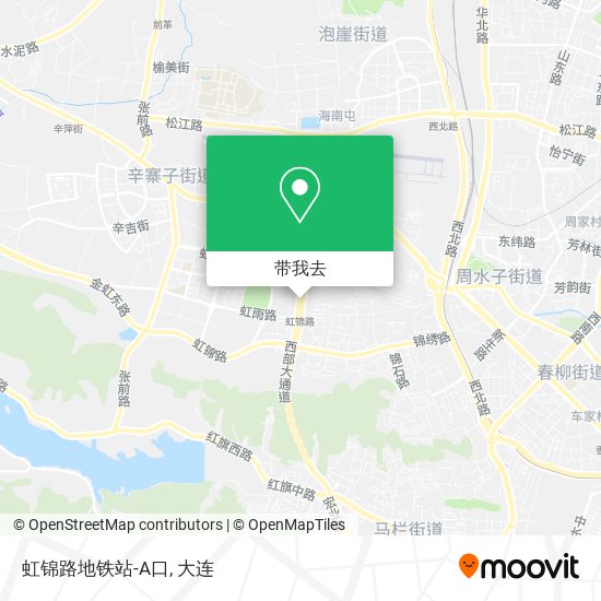 虹锦路地铁站-A口地图