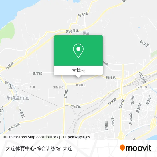 大连体育中心-综合训练馆地图