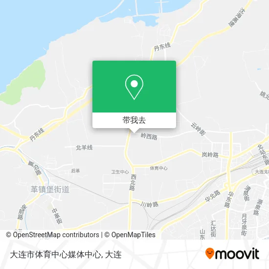 大连市体育中心媒体中心地图