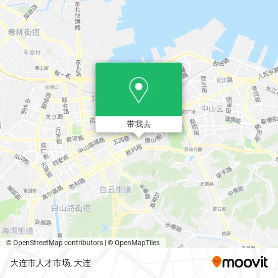 大连市人才市场地图