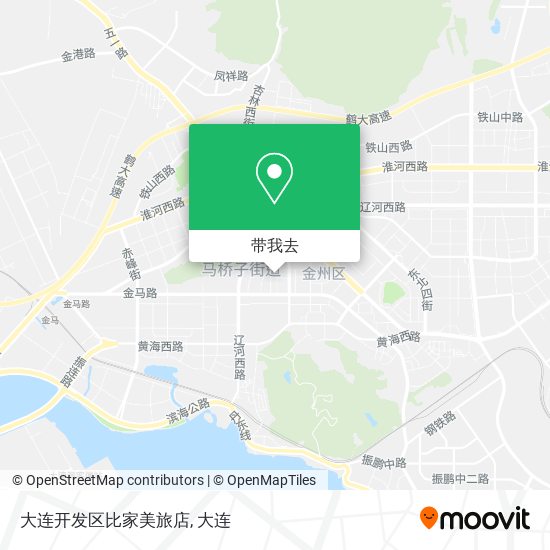 大连开发区比家美旅店地图