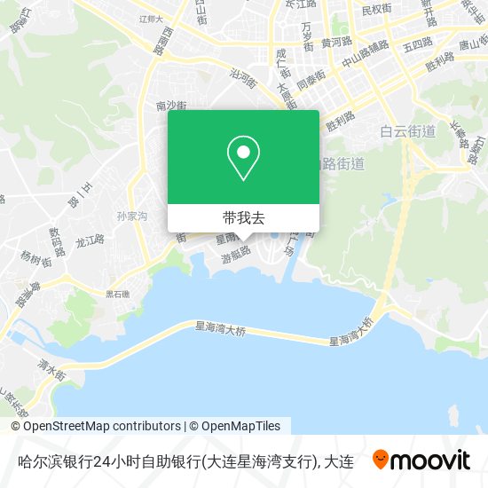 哈尔滨银行24小时自助银行(大连星海湾支行)地图