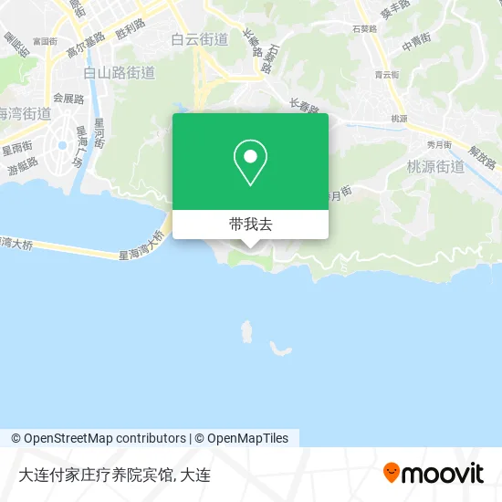 大连付家庄疗养院宾馆地图