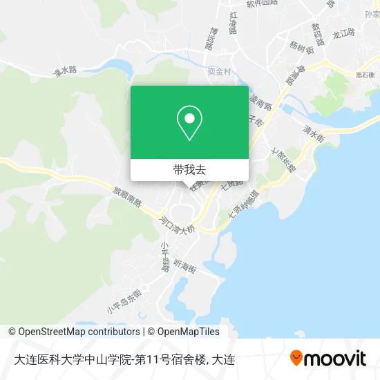 大连医科大学中山学院-第11号宿舍楼地图