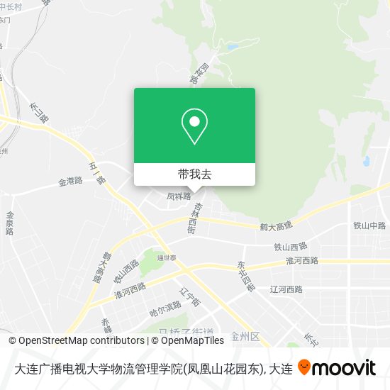 大连广播电视大学物流管理学院(凤凰山花园东)地图