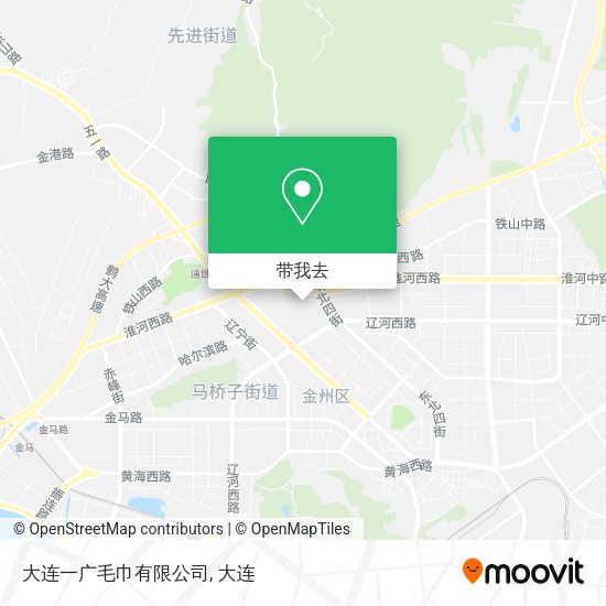 大连一广毛巾有限公司地图