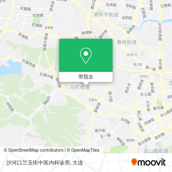 沙河口兰玉街中医内科诊所地图