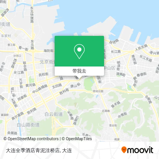 大连全季酒店青泥洼桥店地图
