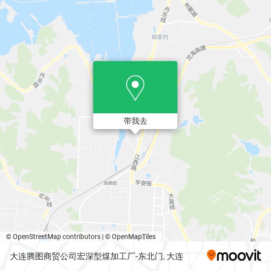 大连腾图商贸公司宏深型煤加工厂-东北门地图