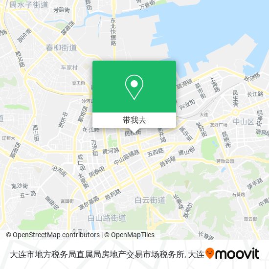 大连市地方税务局直属局房地产交易市场税务所地图