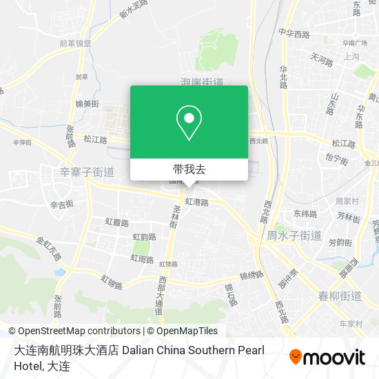 大连南航明珠大酒店 Dalian China Southern Pearl Hotel地图