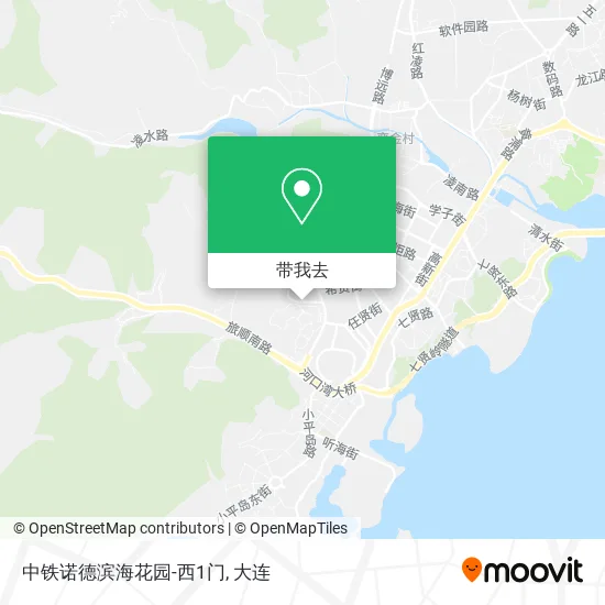 中铁诺德滨海花园-西1门地图