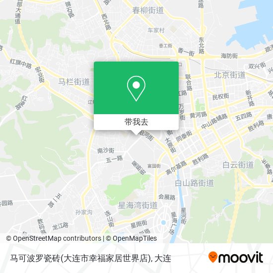 马可波罗瓷砖(大连市幸福家居世界店)地图