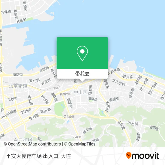 平安大厦停车场-出入口地图