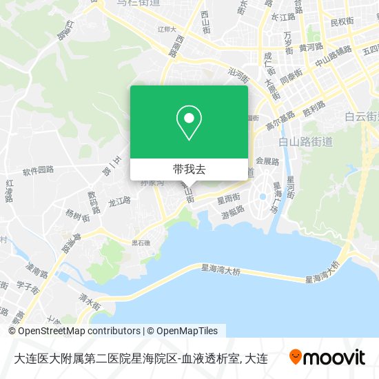 大连医大附属第二医院星海院区-血液透析室地图