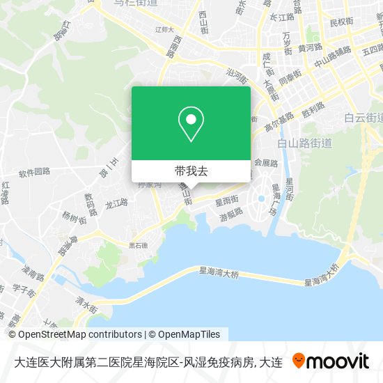 大连医大附属第二医院星海院区-风湿免疫病房地图