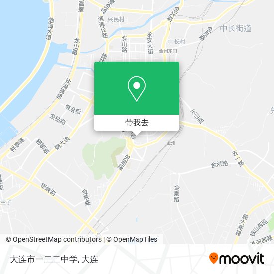 大连市一二二中学地图