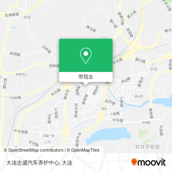 大连忠盛汽车养护中心地图