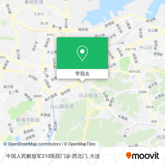 中国人民解放军210医院门诊-西北门地图