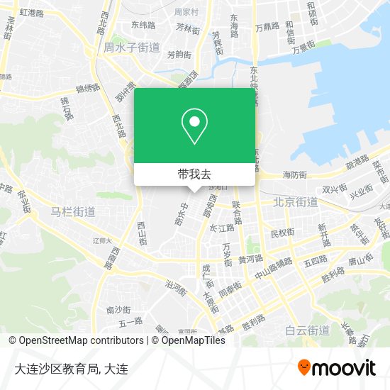 大连沙区教育局地图