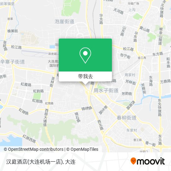 汉庭酒店(大连机场一店)地图