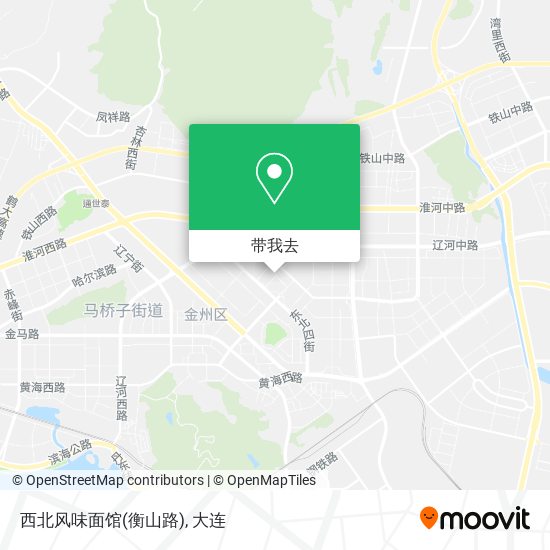 西北风味面馆(衡山路)地图